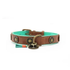 Dwam Halsband Urban Bruin - Hondenhalsband - 29-35x2.5 Cm