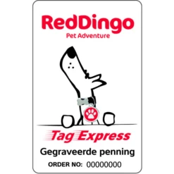 Red Dingo Hondenpenning Giftcard - Hondenadresdrager - Per Stuk