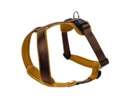 Hunter Harnas Neopren Nylon Bruin&Caramel - Hondenharnas - 38-48x1.5 Cm