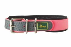 Hunter Halsband Voor Hond Convenience Comfort Neon Roze 22-30 Cmx20 Mm