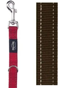 Rogz For Dogs Fanbelt Multipurpose Lijn Choco