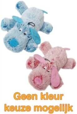 Harige Hond Roze/blauw