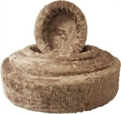 Petcomfort Hondenmand Bont Taupe 56x50x15 Cm