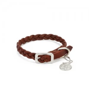 Designed By Lotte - Leren Halsband 42cm X 17mm