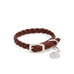 Designed By Lotte - Leren Halsband 60cm X 40mm